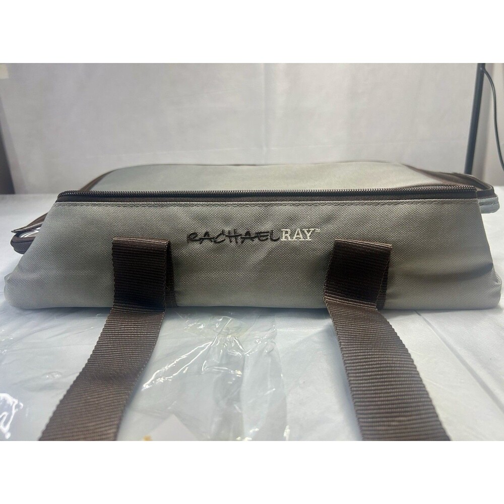 Rachael Ray Expandable Lasagna Lugger Carrier Gray Insulated Bag New - Picture 3 of 6